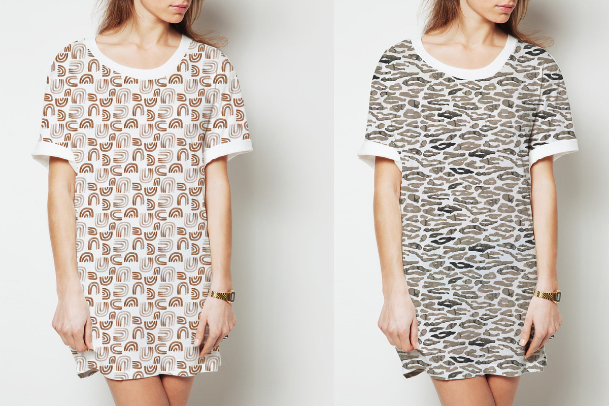 Painted shapes - patterns collection, a Pattern Graphic by Wild Rose (Photo 3 of 9)