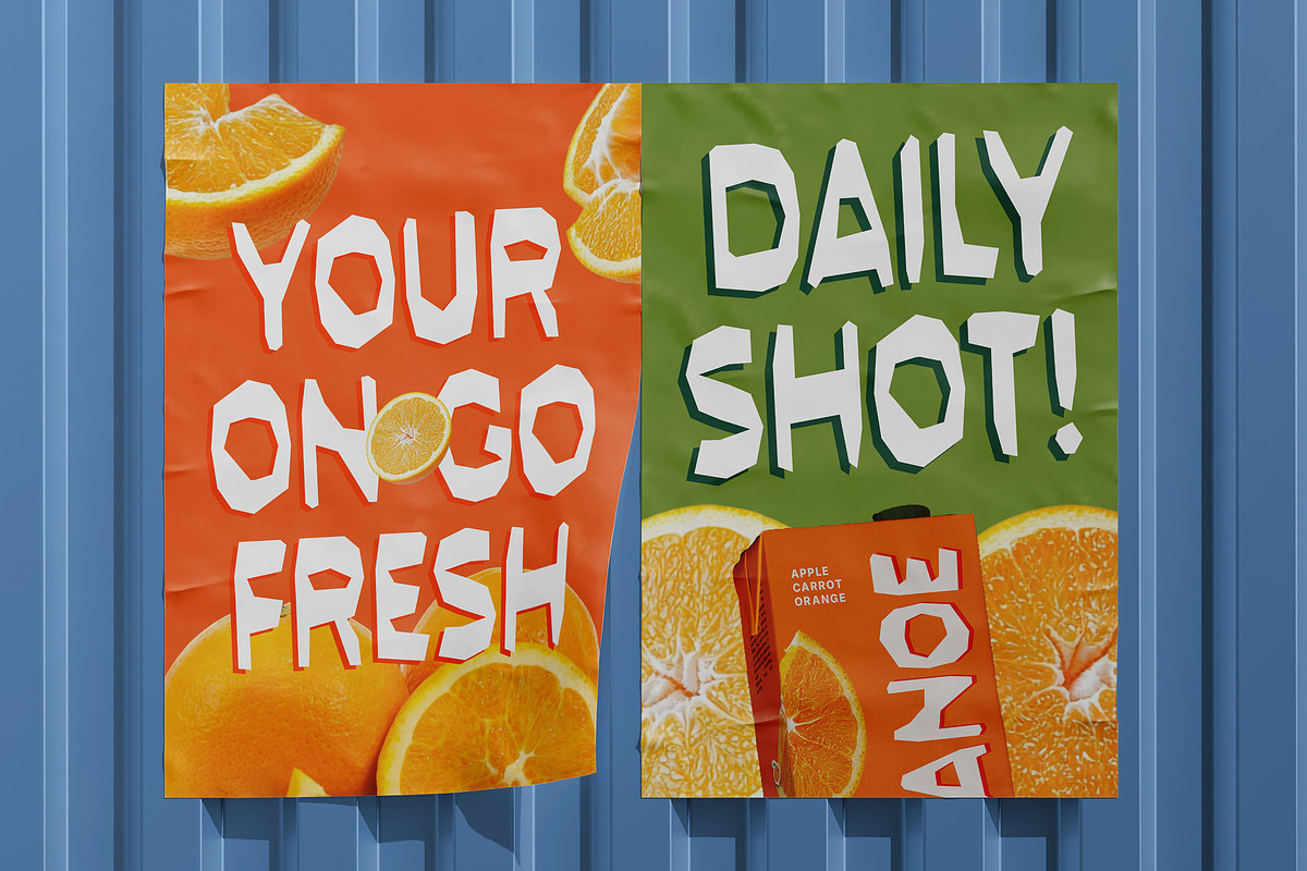 Auhsome - Papercut Craft Font, a Sans Serif Font by Typia Nesia (Photo 14 of 14)