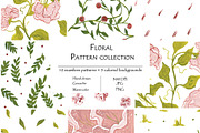 Floral Pattern Collection, a Pattern Graphic by Ann Bright (Thumbnail 1 of 16)