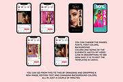 Red Christmas Instagram Templates, a Social Media Template by SunshineStudioBoutique (Thumbnail 8 of 8)