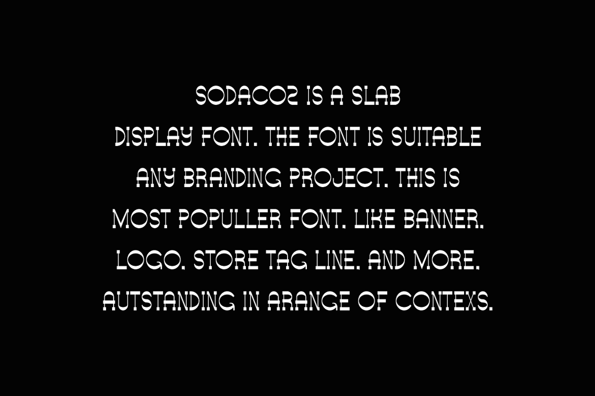 Sodacoz - Slab Font, a Slab Serif Font by QR Design Studio (Photo 4 of 6)