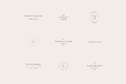 Fleur Minimal Logo Kit Ai Eps Psd, a Branding & Logo Template by Feel This (Thumbnail 6 of 13)