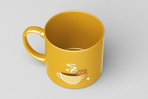 Small Ceramic Mug Mock-Up