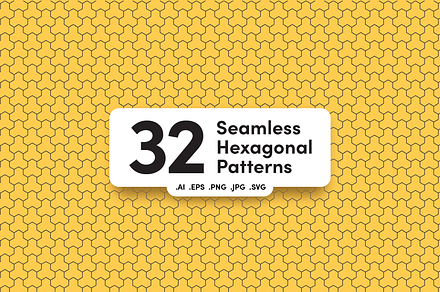 32 Seamless Hexagonal Patterns