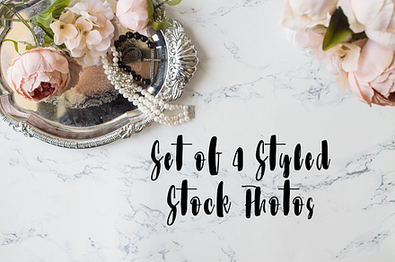 Styled Stock Marble, Flowers, Grace, a Photo by Gorgeous Graphics