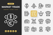 Market Trade Icons, an Icon by Spacepixel Creative (Thumbnail 1 of 3)