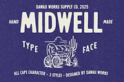 Midwell Typeface, a Sans Serif Font by Dawaii Goods (Thumbnail 1 of 8)