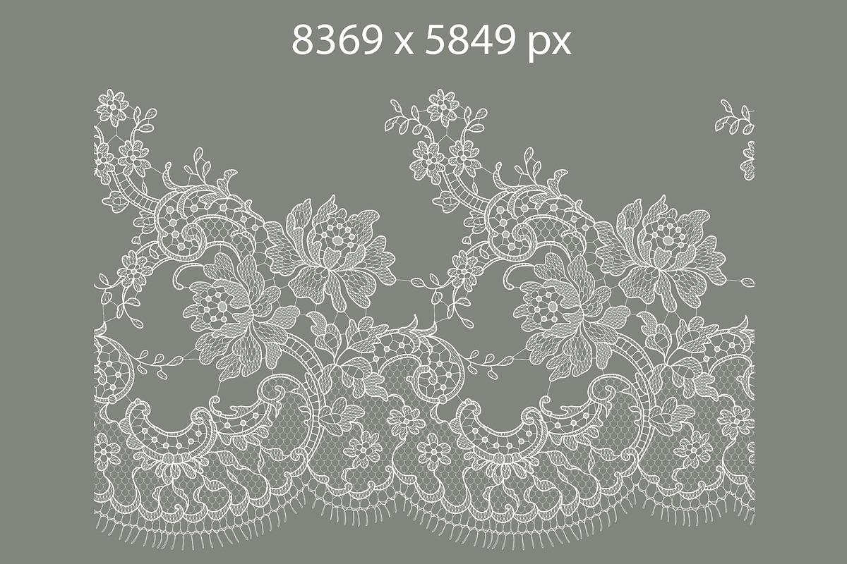 Lace seamless ribbons, cliparts., a Pattern Graphic by Ajuga (Photo 4 of 12)