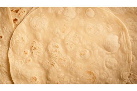 Freshly Baked Tortilla Horizontal, an Abstract Photo by Visual Generation
