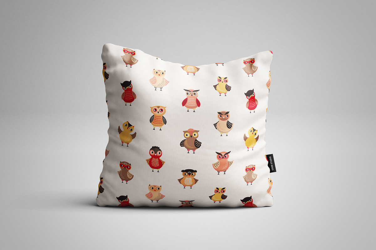 Cute owls seamless patterns, a Pattern Graphic by Good Studio (Photo 10 of 10)