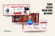 Editable Movie Ticket Canva Template, an Invitation Template by Snapybiz (Thumbnail 3 of 8)