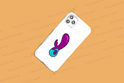 Vibrator Dildo Illustration Sex Toy, an Object Illustration by Palau (Thumbnail 5 of 11)