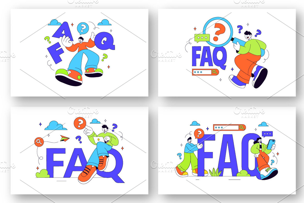 10 Frequently Asked Questions, a Technology Illustration by denayunebgt (Photo 3 of 4)