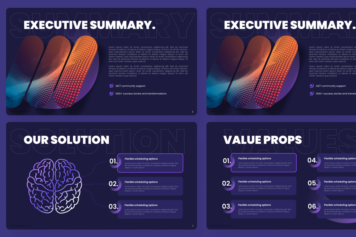 Pitch deck - Dark theme business preview 3