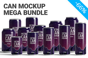 Metal Can Mockup MEGA BUNDLE