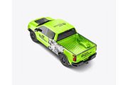 Pickup Truck Mockup, a Product Mockup by OneVectorStock (Thumbnail 3 of 16)