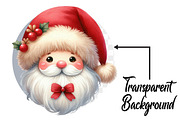 Adorable Santa Clipart, an Illustration by Pixels.Craft (Thumbnail 2 of 6)