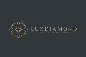 LuxDiamond Logo Business Card Free