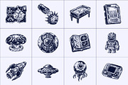 Vintage Game Illustration Set, a Technology Illustration by Prosymbols (Thumbnail 6 of 8)