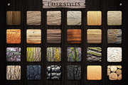 WOODY Texture Photoshop Styles KIT preview 6