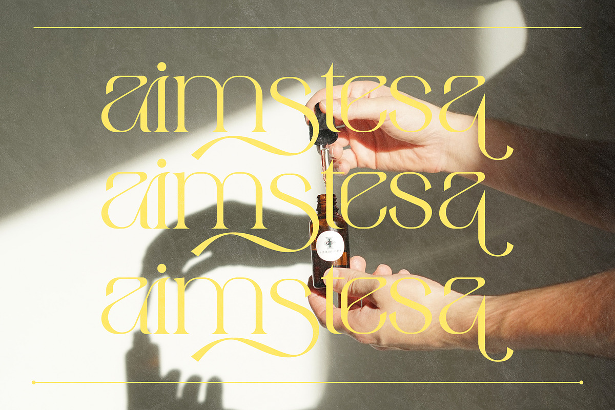 aimstesa stylish serif font, a Serif Font by Storytype Studio (Photo 5 of 15)