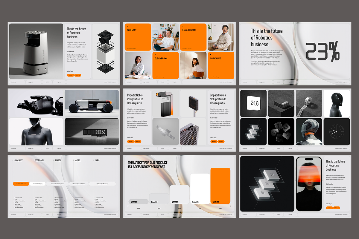 Pitch Deck Robotics, a Presentation Template by Oday Noon (Photo 3 of 5)