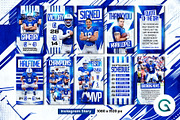 American Football Social Media Pack, a Social Media Template by Geelator Studio (Thumbnail 3 of 4)