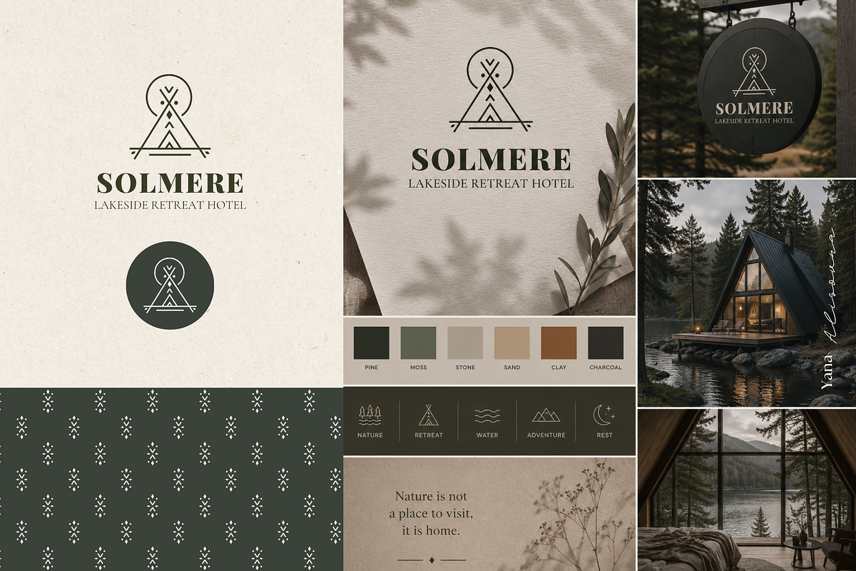 Retreat & Cabin Logo Collection, a Branding & Logo Template by Alisovna (Photo 14 of 14)