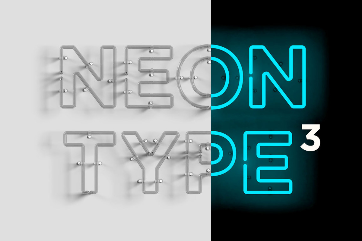 Neon Type 3, a Graphic by Design Assets (Photo 1 of 7)