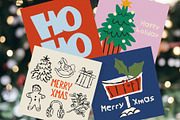 Merry Christmas clipart, a Seasonal Illustration by Luamor (Thumbnail 4 of 11)