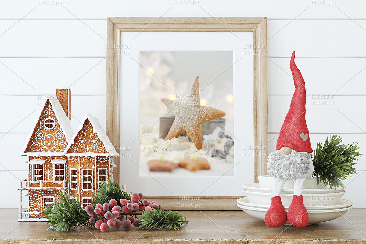 Christmas mockup., a Poster Template by MyHomeMockups (Photo 5 of 7)