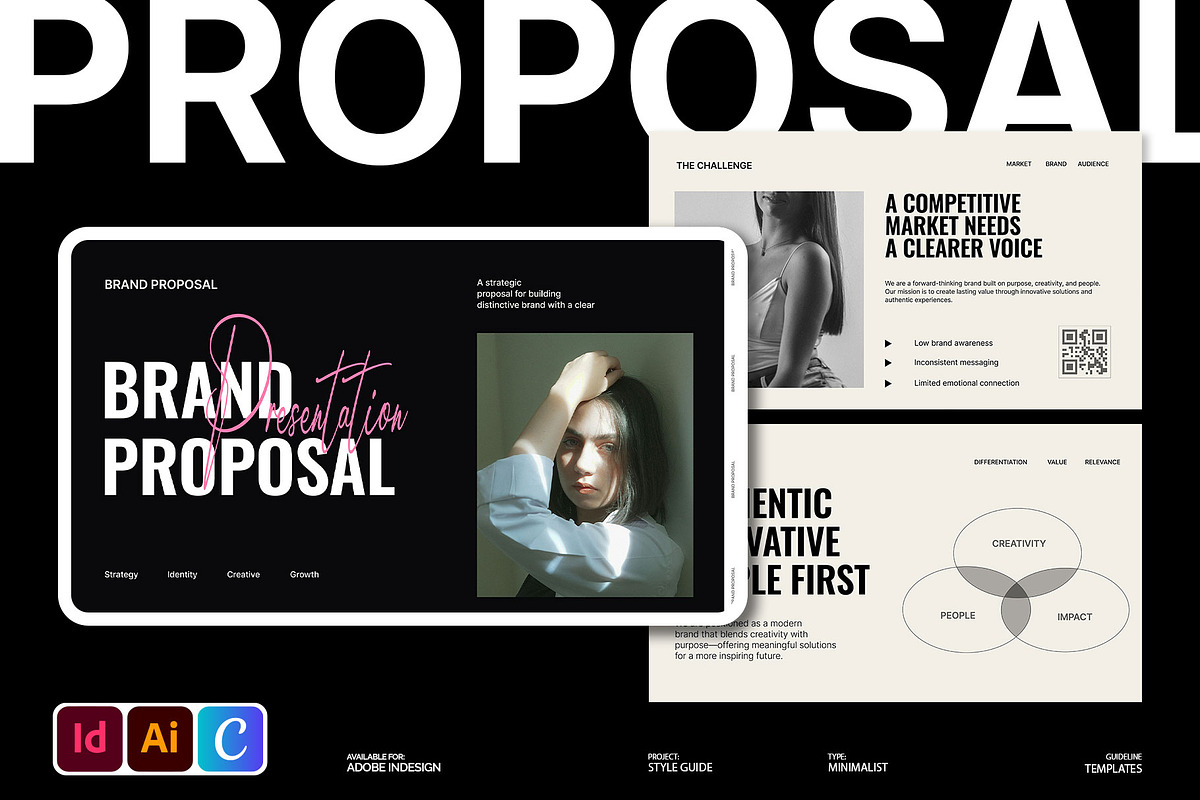 Bold Brand Proposal Deck, a Presentation Template by Devators (Photo 1 of 6)