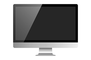 Apple iMac Style Computer Mockup