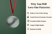 Christmas Abstract Patterns - part 1, a Pattern Graphic by Ninterints (Thumbnail 4 of 19)