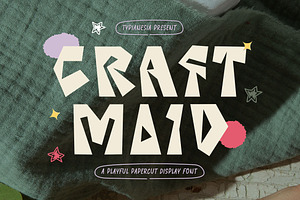 Craft Maid - Playful Papercut Font