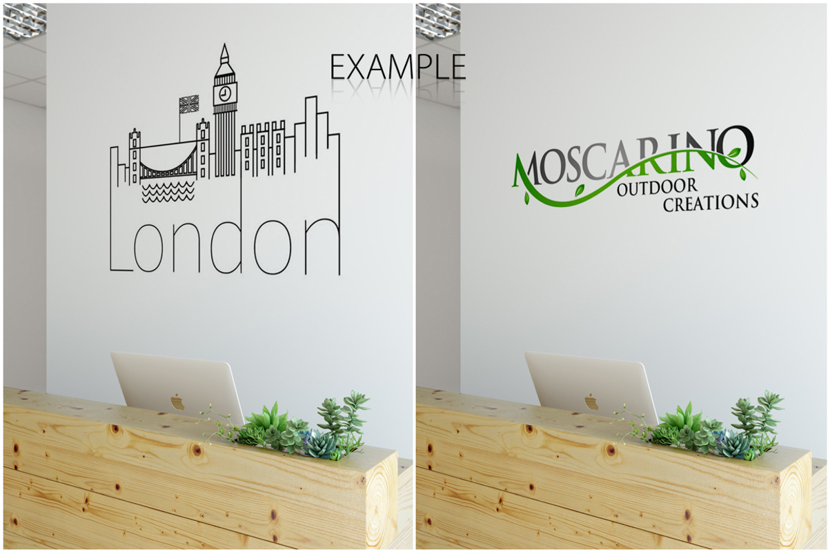 OFFICE Wall Mockup Bundle, a Print Template by Yuri-U (Photo 8 of 15)