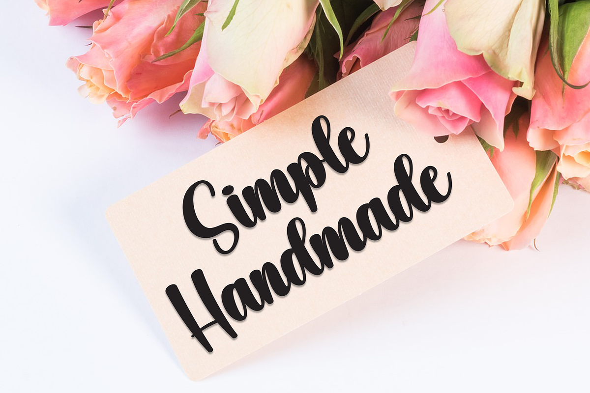 Kerchief Rainbow | Script Font, a Handwritten Font by Scratchones (Photo 3 of 8)