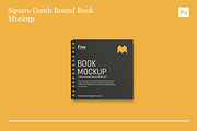 Square Comb Bound Book Mockups, a Books & Magazine Mockup by Xtrahive (Thumbnail 6 of 8)