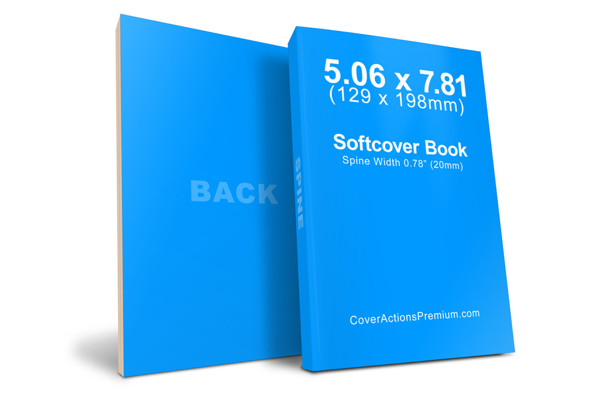 Softcover Book Mockup -129 x 198mm, a Print Template by Cover Actions Premium (Photo 4 of 5)