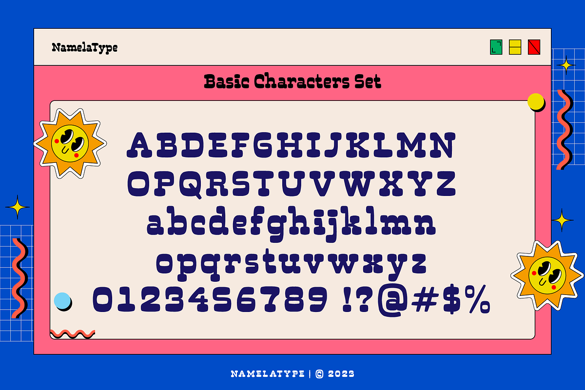 Muraba - Retro Slab Serif Font, a Slab Serif Font by Namela Studio (Photo 2 of 9)