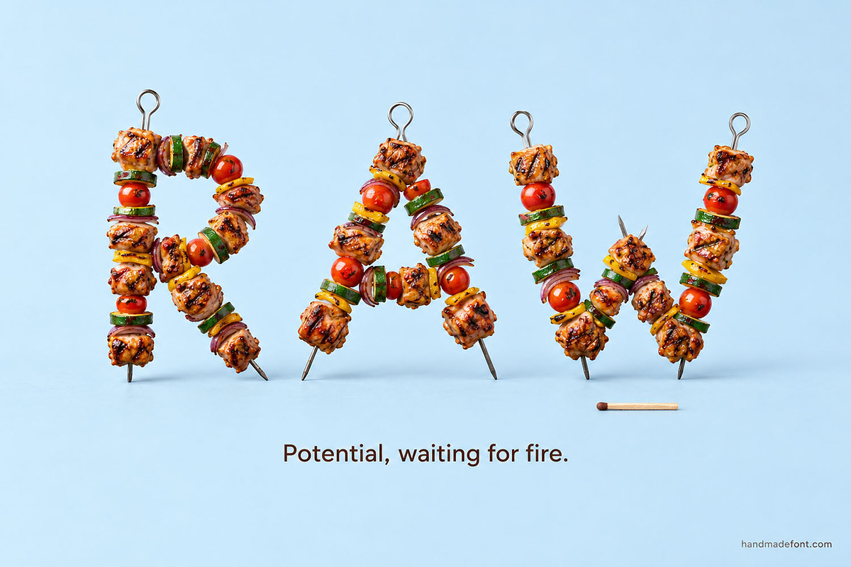 BBQ Skewer Font, a Sans Serif Font by Handmadefont (Photo 10 of 15)