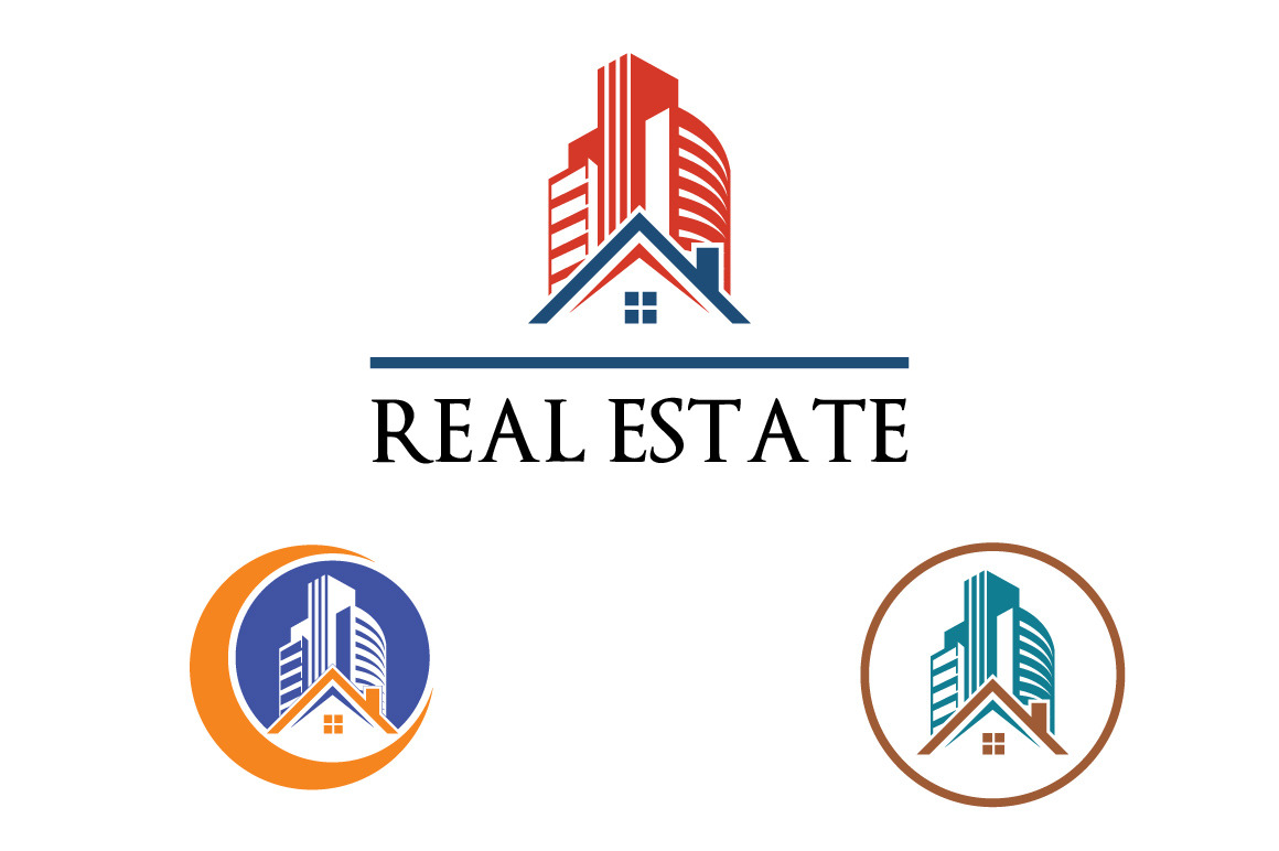 3 House Building Real Estate Logo | Branding & Logo Templates ...