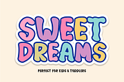 Baby Shower - Cute Bubbly Kids Font, a Sans Serif Font by KiddoGlyphs Studio (Thumbnail 4 of 5)
