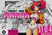 104 MagicPro Manga Procreate Brushes, a Brush Add-On by BrushArchive (Thumbnail 1 of 10)