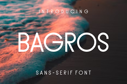 Bagros, a Sans Serif Font by lelevien