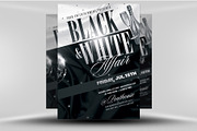 Black and White Flyer Template, a Flyer Template by FlyerHeroes (Thumbnail 1 of 4)