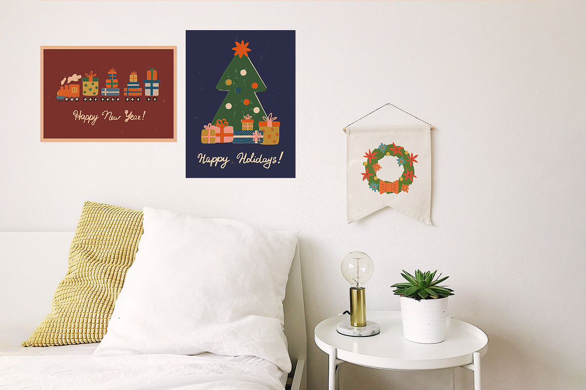 Retro Christmas Clipart & Graphics, a Seasonal Illustration by Paper Cherry (Photo 14 of 21)