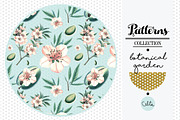 Botanical garden pattern - Almond, a Pattern Graphic by Klipa Illustrations (Thumbnail 1 of 7)