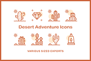 36 Desert Adventure Icons, an Icon by Furnace (Thumbnail 4 of 5)