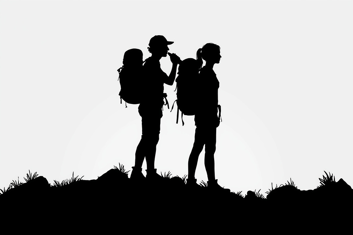 Hiker and Mountain Bundle, an Illustration by Creativeshirt (Photo 15 of 21)